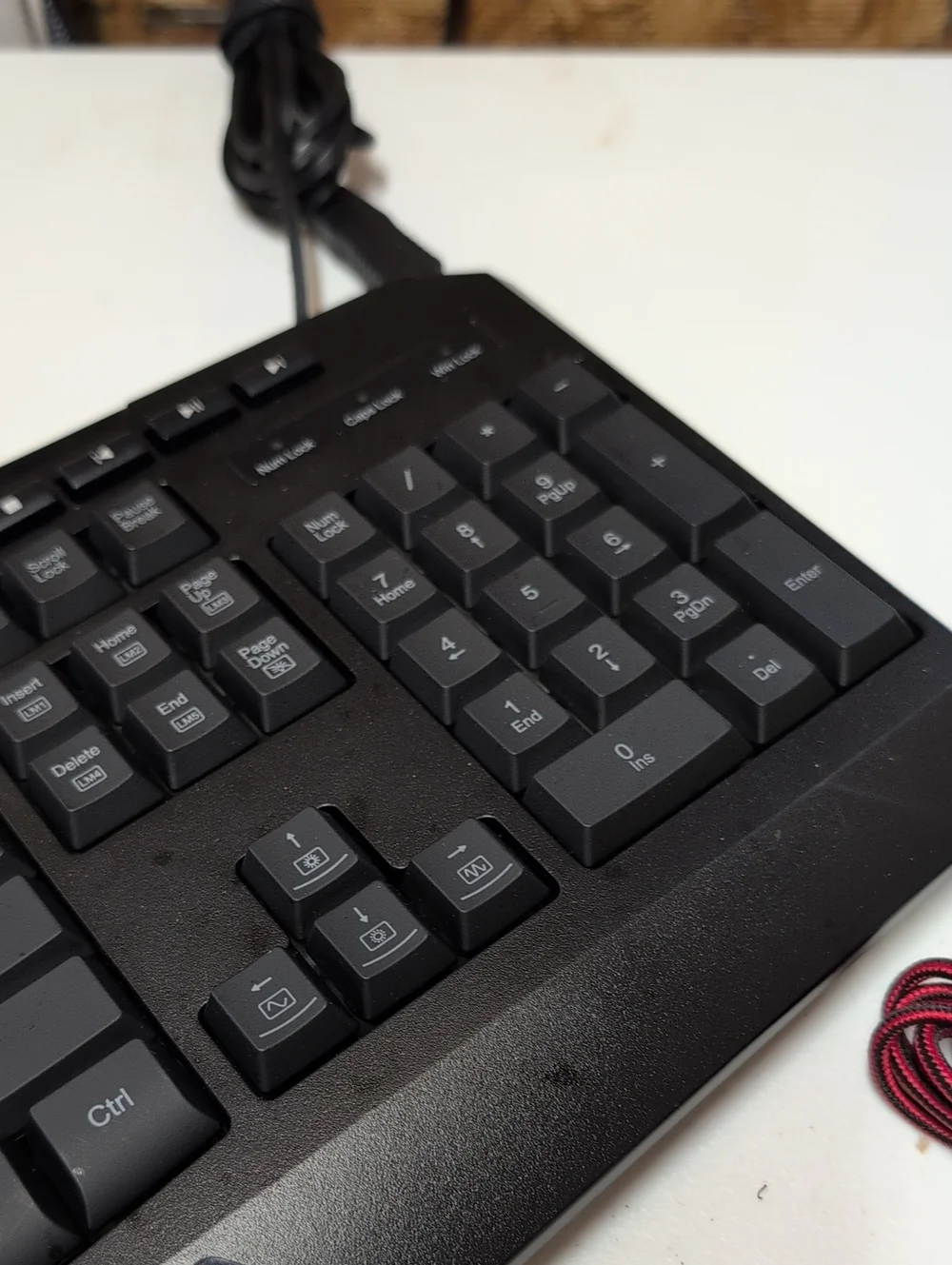 Red dragon Wired Black Keyboard with Black & Red Wired Gaming Mouse Combo. (95)